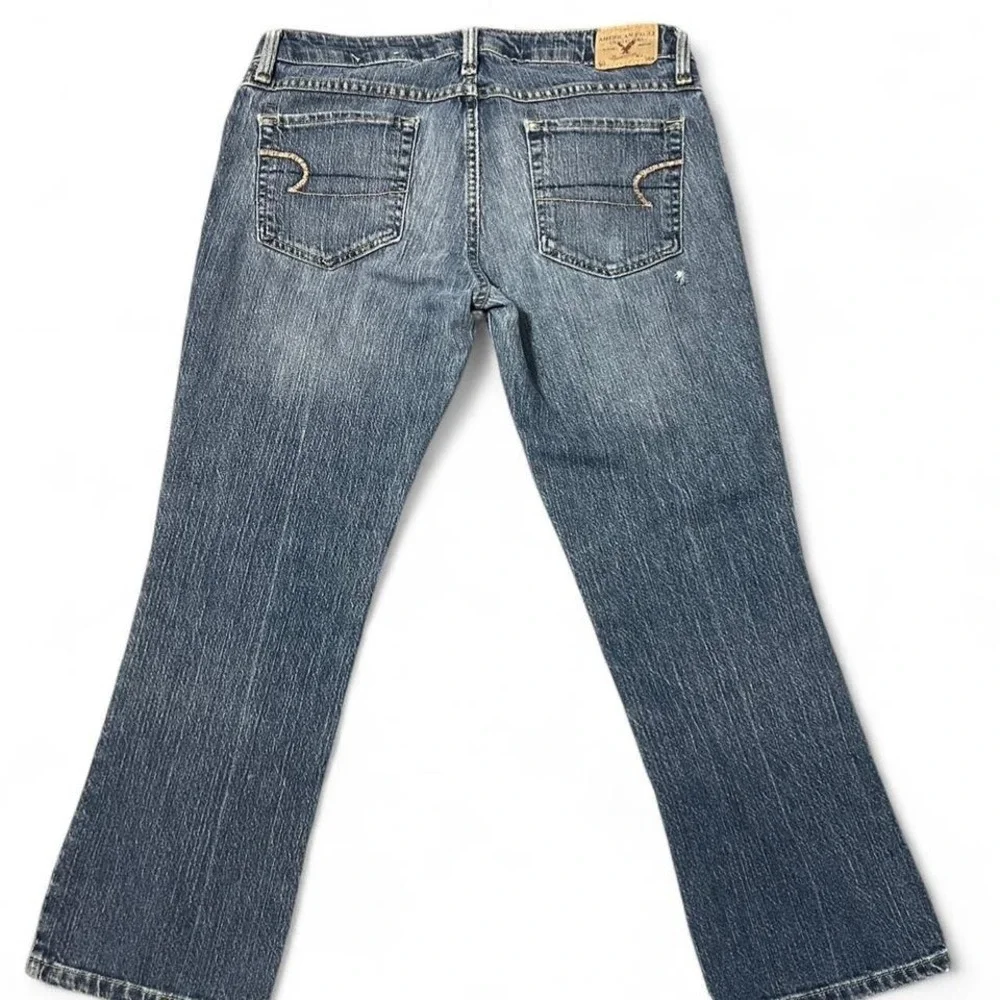 y2k 2000s American Eagle lowrise blue bootcut jeans - Picture 6 of 7